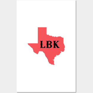 LBK Texas in Red Posters and Art